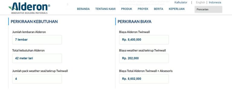 Cara Hitung Biaya Pasang Kanopi - PT Impack Pratama Industri Tbk