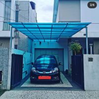 carport minimalis twinlite biru